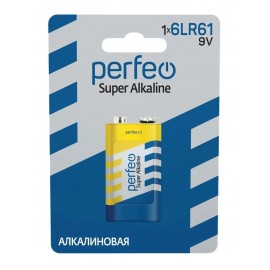 Perfeo 6LR61 (крона) Super Alkaline BL1 (1/20/120) Perfeo 6LR61 (крона) Super Alkaline BL1 (1/20/120)