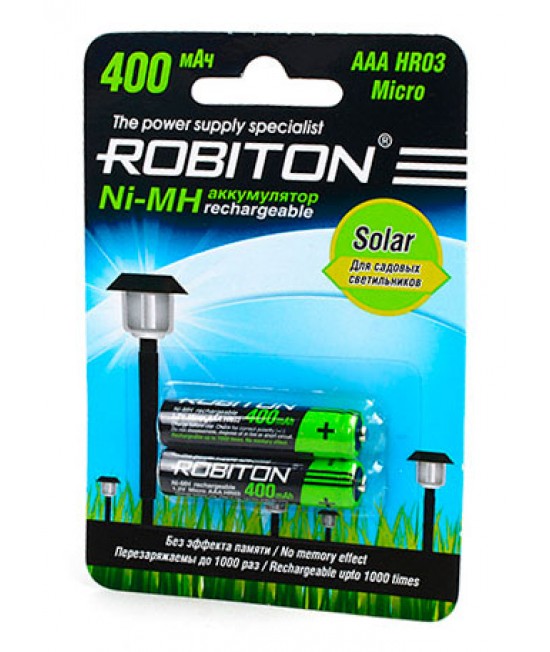 Robiton AAA 400mAh BL2 Solar (2/50)